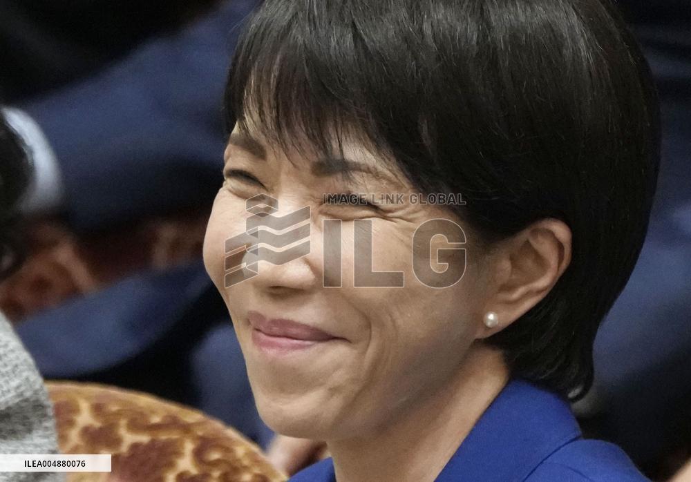 Japan PM Takaichi in parliament