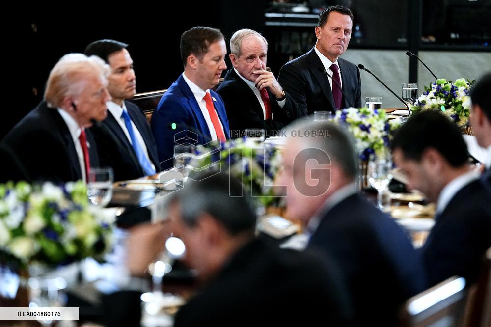 Donald Trump Hosts Summit Dinner With Central Asian Leaders - DC