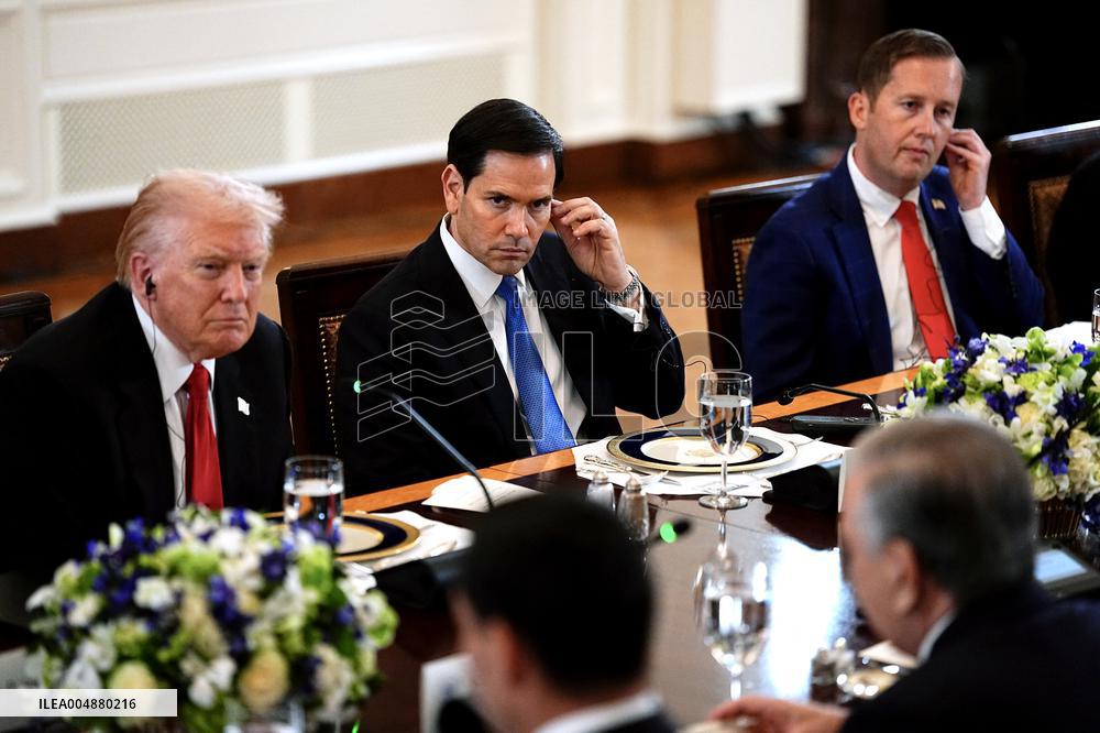 Donald Trump Hosts Summit Dinner With Central Asian Leaders - DC