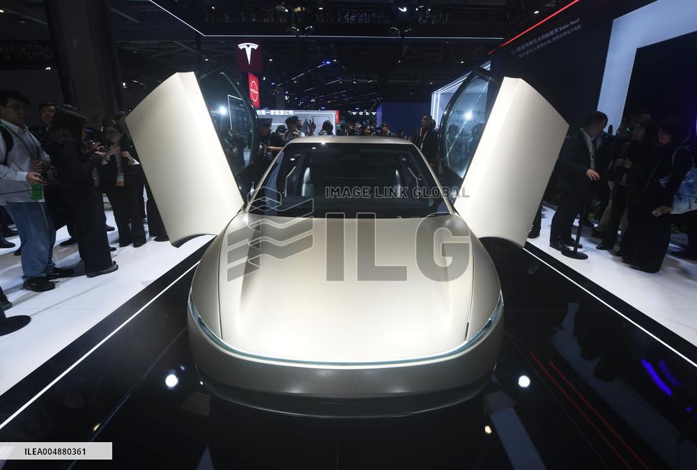 Tesla Cyber Autonomous EV at 8th CIIE in Shanghai