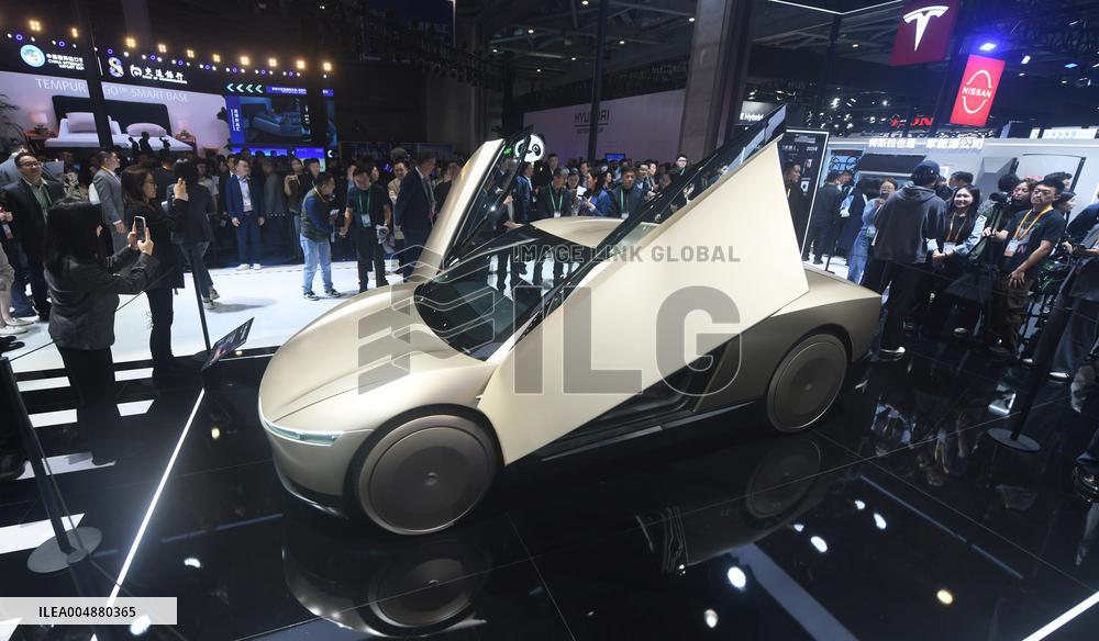 Tesla Cyber Autonomous EV at 8th CIIE in Shanghai