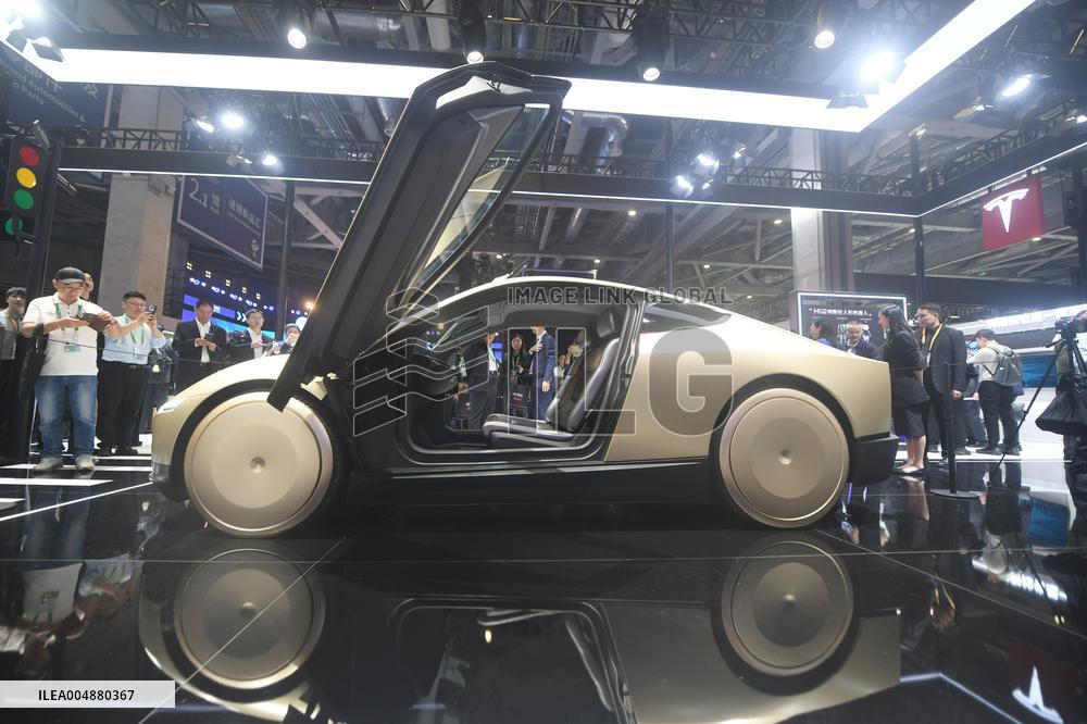 Tesla Cyber Autonomous EV at 8th CIIE in Shanghai