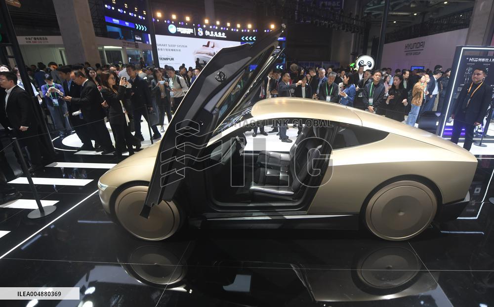 Tesla Cyber Autonomous EV at 8th CIIE in Shanghai