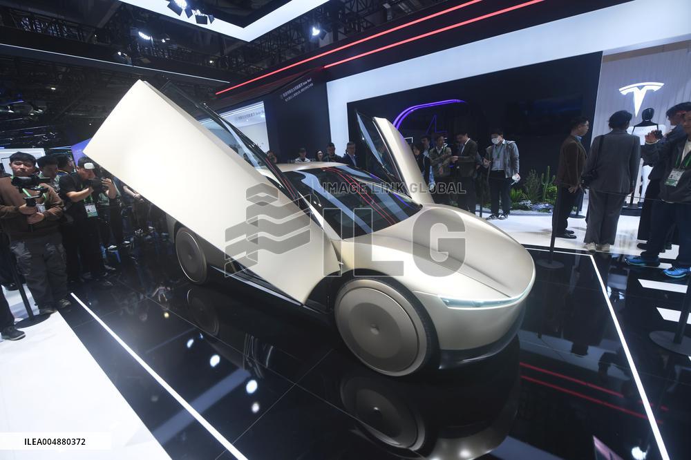 Tesla Cyber Autonomous EV at 8th CIIE in Shanghai