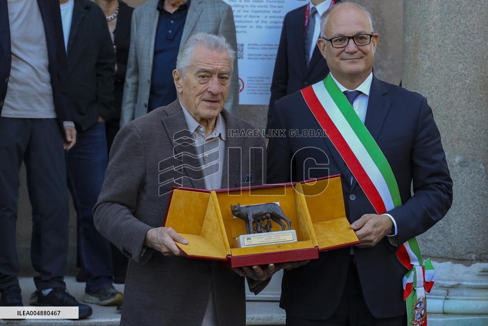Robert De Niro Receives Lupa Capitolina Award - Rome