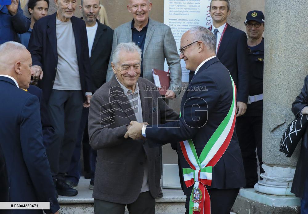 Robert De Niro Receives Lupa Capitolina Award - Rome