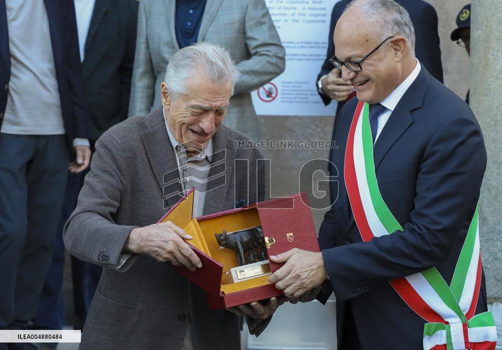 Robert De Niro Receives Lupa Capitolina Award - Rome