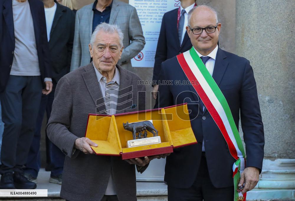 Robert De Niro Receives Lupa Capitolina Award - Rome
