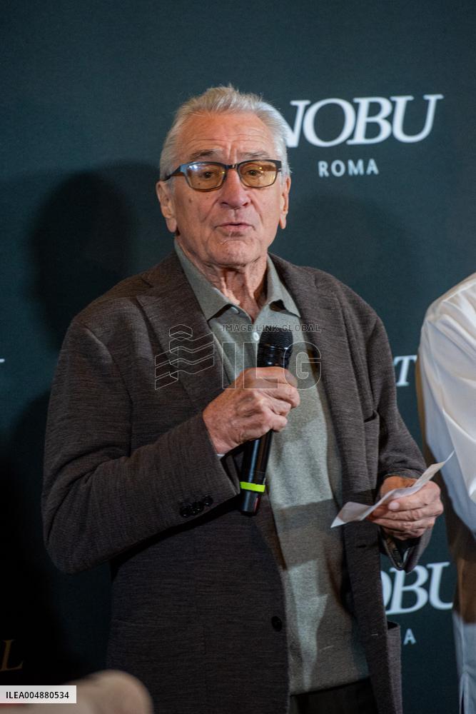 Robert De Niro At Nobu Hotel Sake Ceremony - Rome