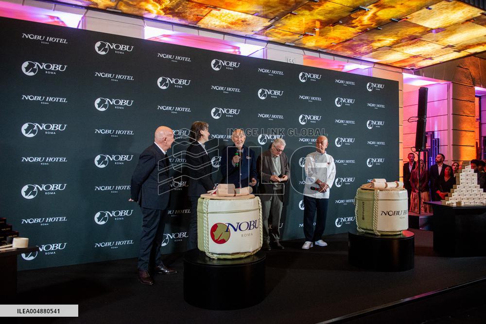 Robert De Niro At Nobu Hotel Sake Ceremony - Rome