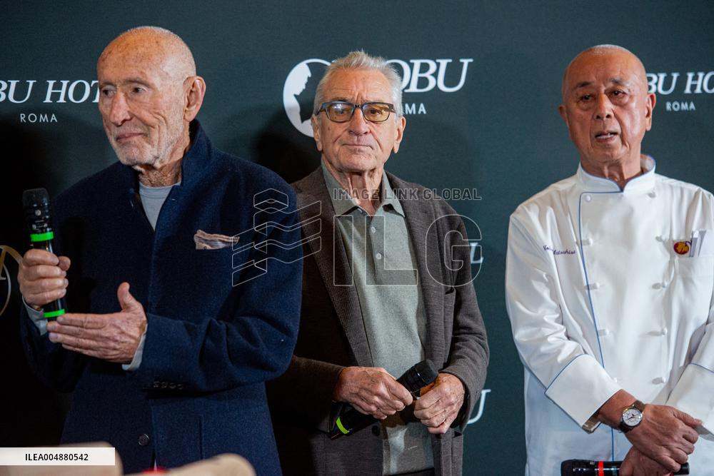 Robert De Niro At Nobu Hotel Sake Ceremony - Rome