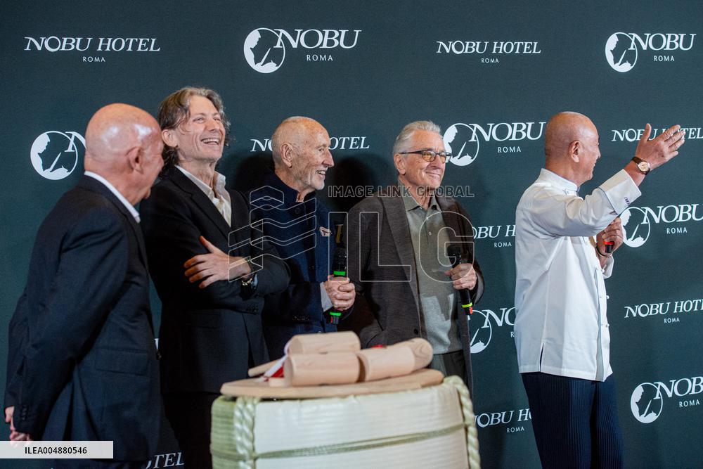 Robert De Niro At Nobu Hotel Sake Ceremony - Rome