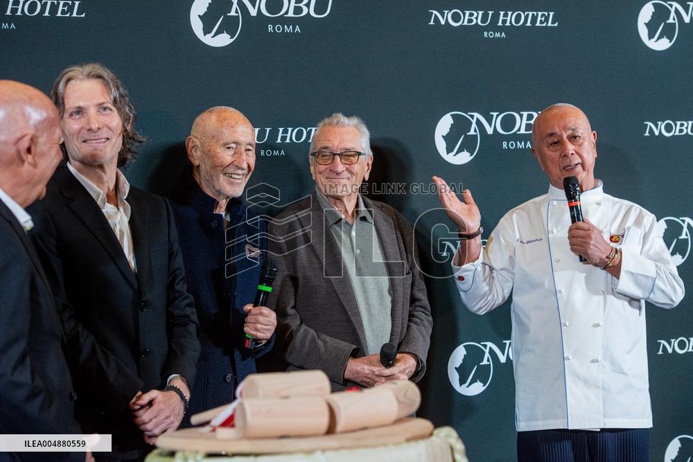 Robert De Niro At Nobu Hotel Sake Ceremony - Rome