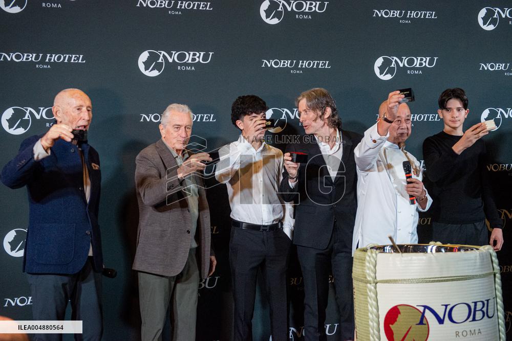 Robert De Niro At Nobu Hotel Sake Ceremony - Rome