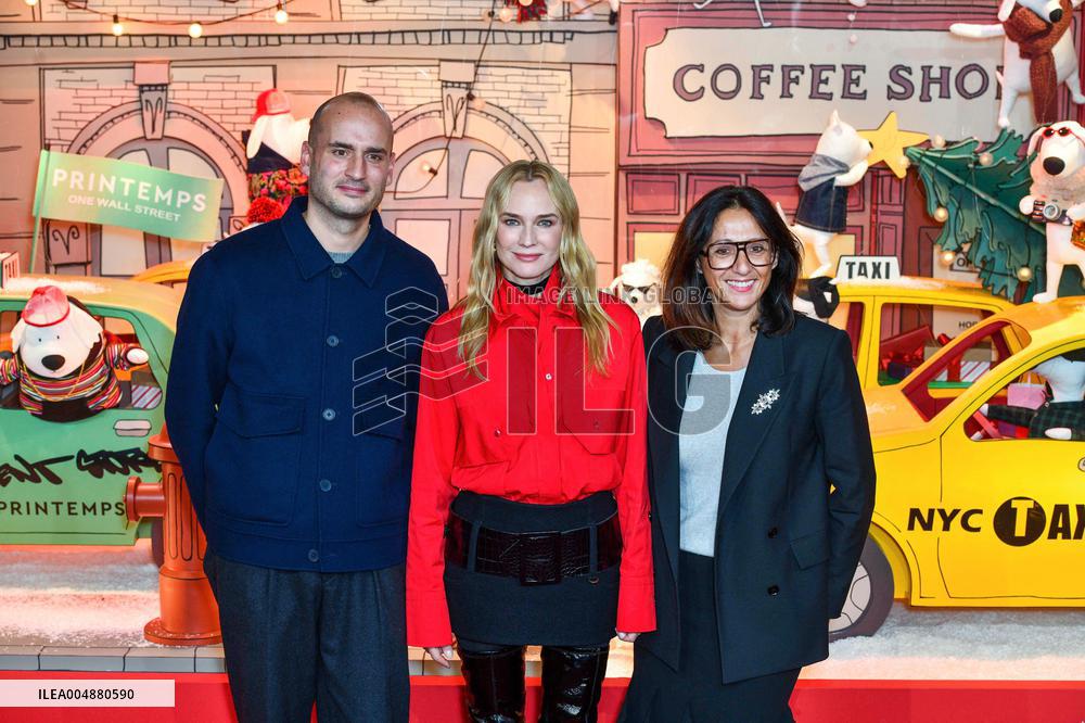 Inauguration Of The Printemps Christmas Window Displays - Paris