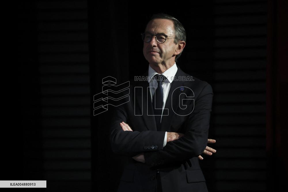 Bruno Retailleau At Public Meeting - Bry Sur Marne