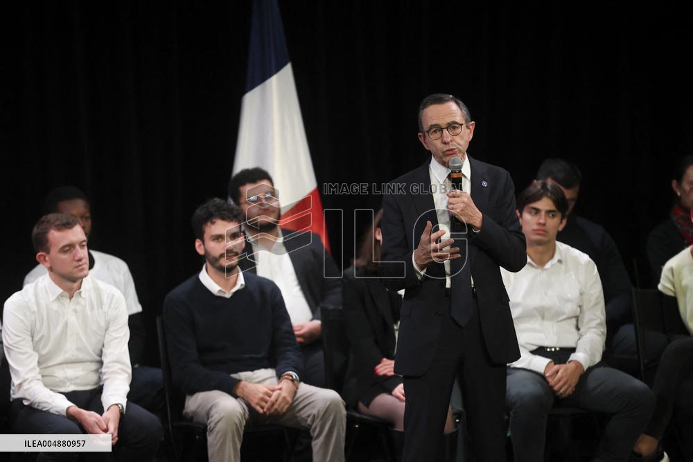 Bruno Retailleau At Public Meeting - Bry Sur Marne