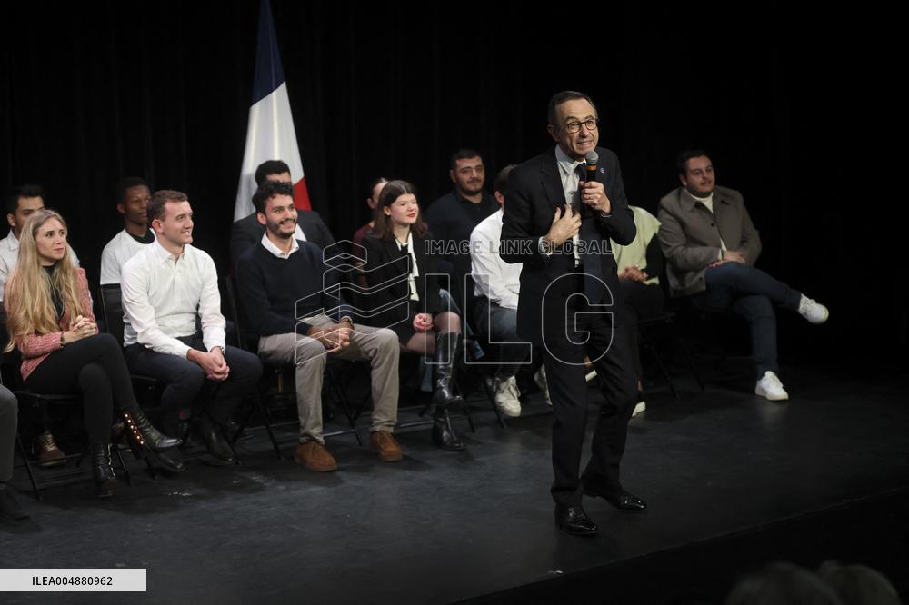 Bruno Retailleau At Public Meeting - Bry Sur Marne