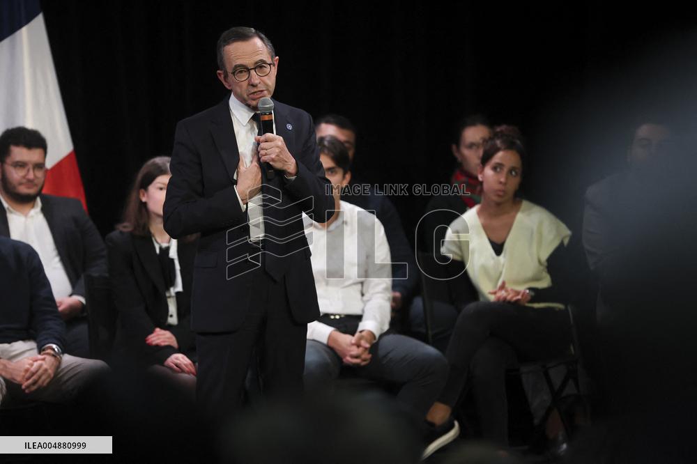 Bruno Retailleau At Public Meeting - Bry Sur Marne