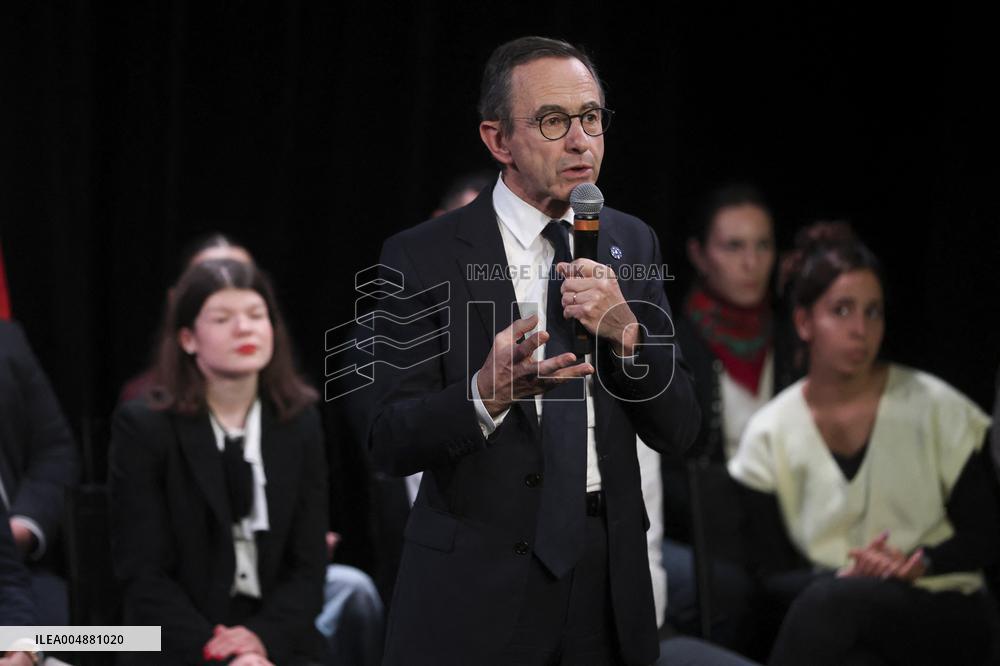 Bruno Retailleau At Public Meeting - Bry Sur Marne