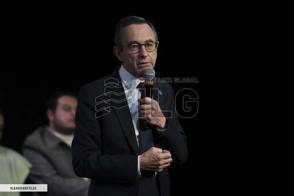 Bruno Retailleau At Public Meeting - Bry Sur Marne