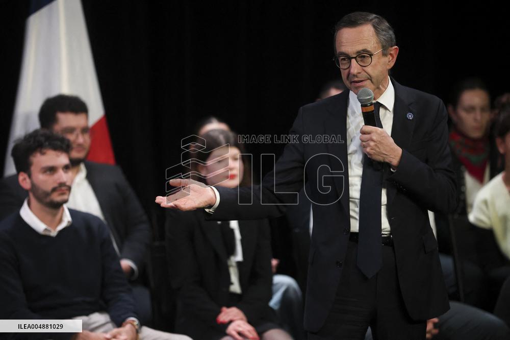 Bruno Retailleau At Public Meeting - Bry Sur Marne