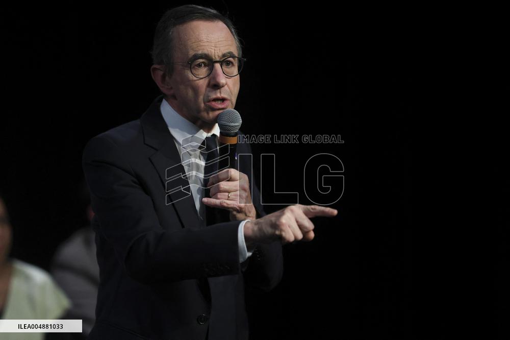 Bruno Retailleau At Public Meeting - Bry Sur Marne