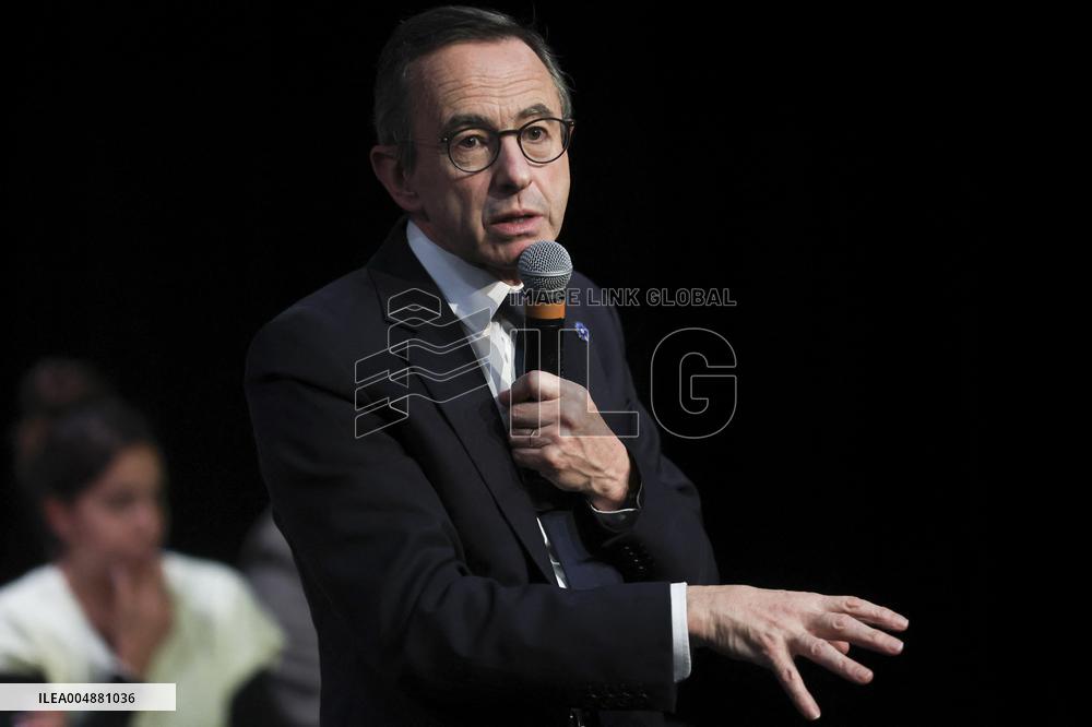 Bruno Retailleau At Public Meeting - Bry Sur Marne