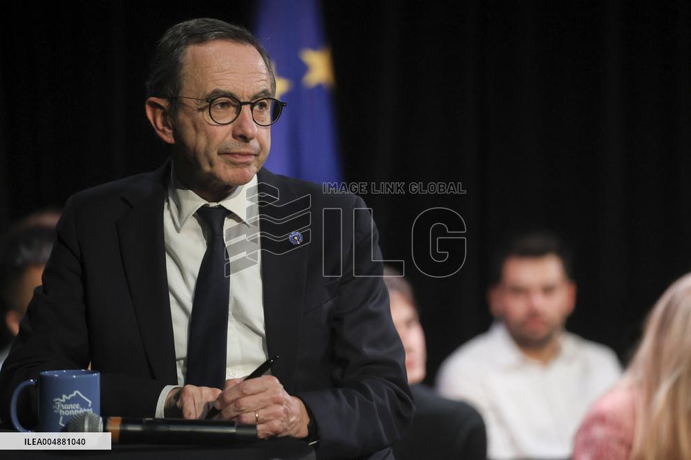 Bruno Retailleau At Public Meeting - Bry Sur Marne