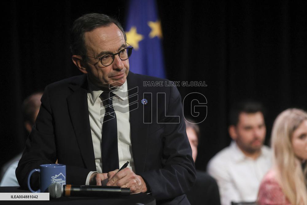 Bruno Retailleau At Public Meeting - Bry Sur Marne