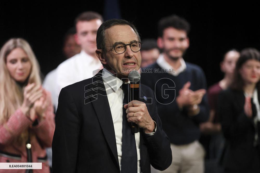 Bruno Retailleau At Public Meeting - Bry Sur Marne