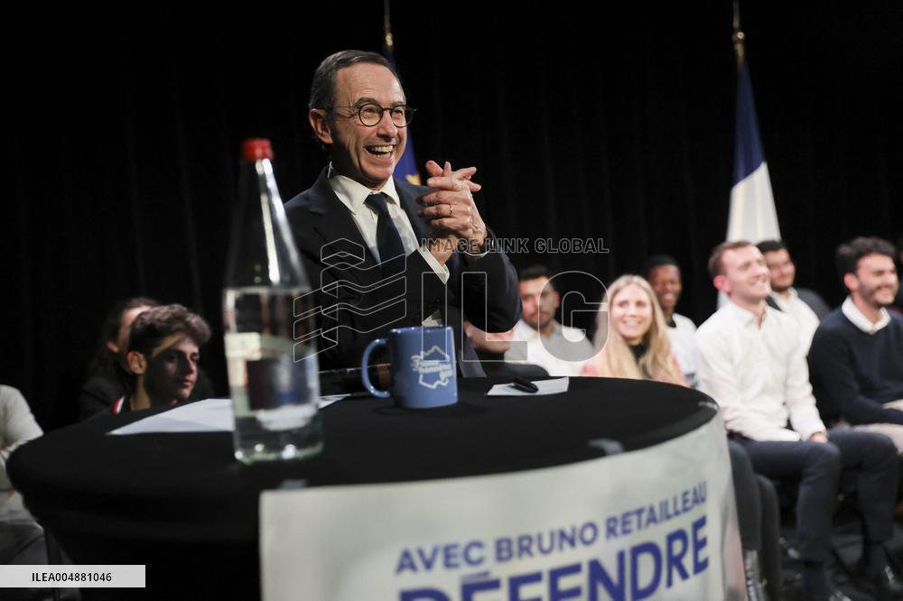 Bruno Retailleau At Public Meeting - Bry Sur Marne