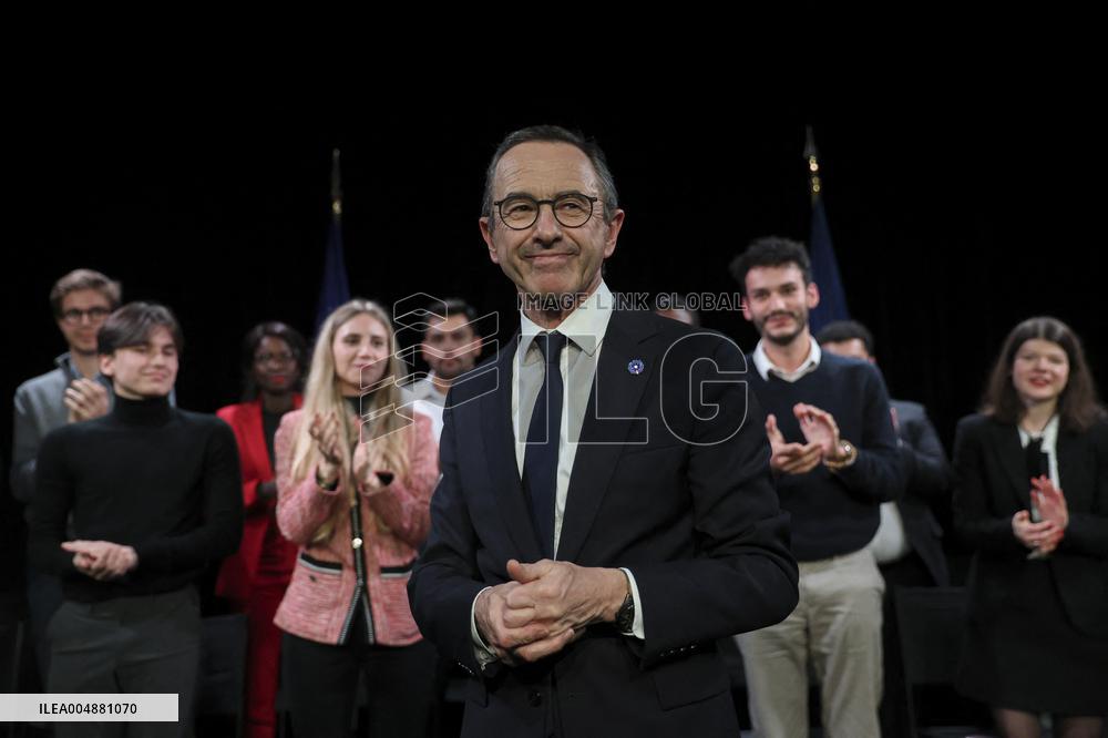 Bruno Retailleau At Public Meeting - Bry Sur Marne