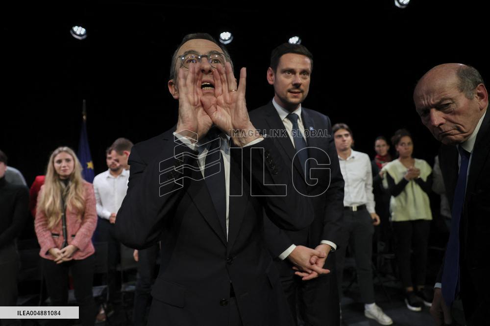 Bruno Retailleau At Public Meeting - Bry Sur Marne