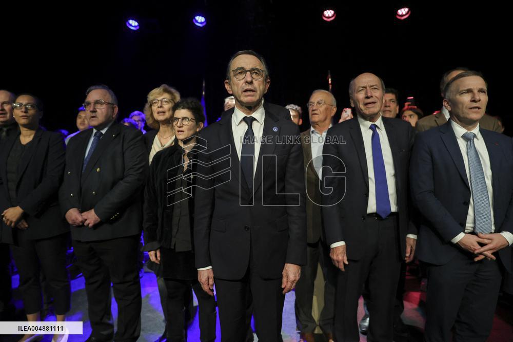 Bruno Retailleau At Public Meeting - Bry Sur Marne