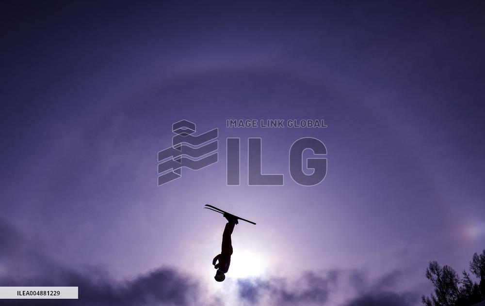 Training Session of Freestyle Skiing Aerials - China