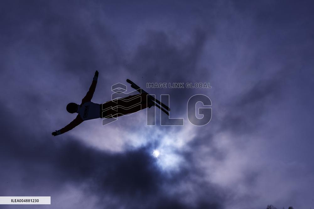 Training Session of Freestyle Skiing Aerials - China