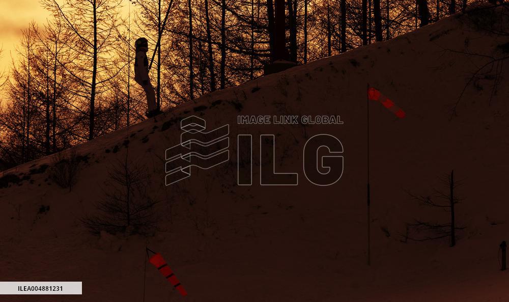 Training Session of Freestyle Skiing Aerials - China