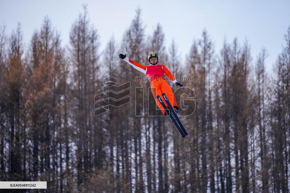 Training Session of Freestyle Skiing Aerials - China