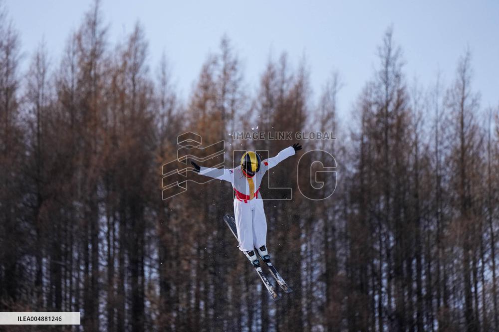 Training Session of Freestyle Skiing Aerials - China