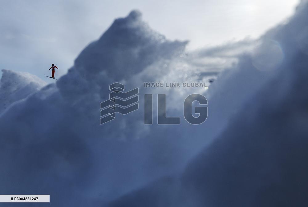 Training Session of Freestyle Skiing Aerials - China