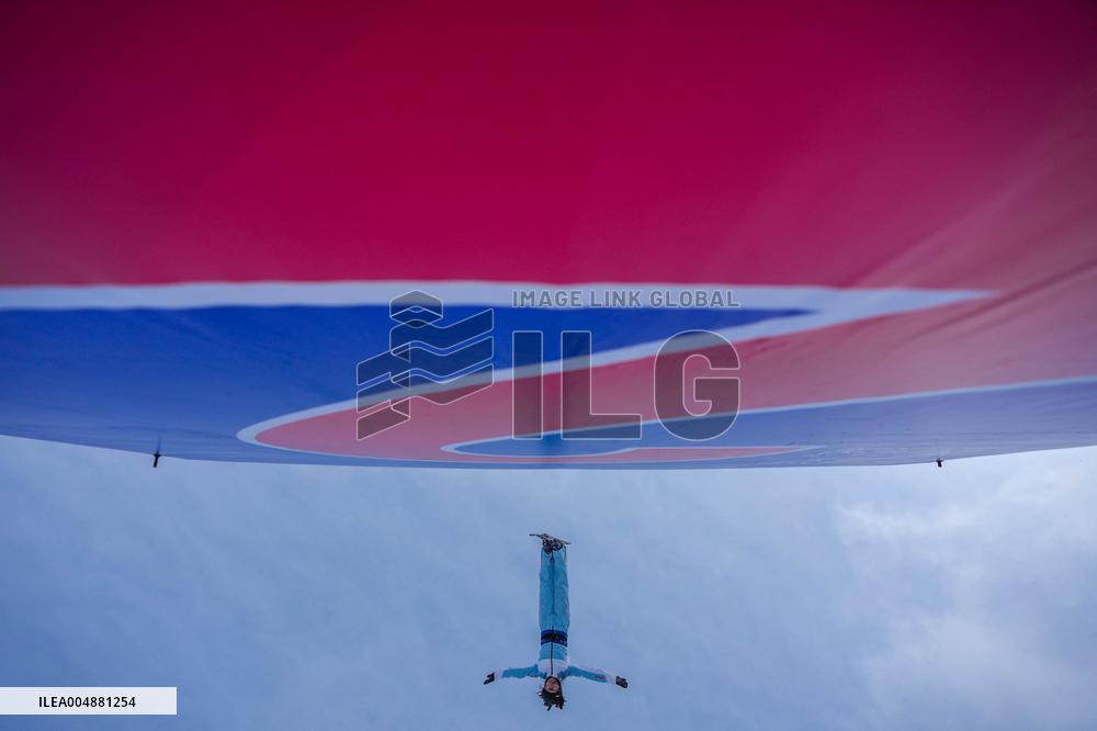 Training Session of Freestyle Skiing Aerials - China