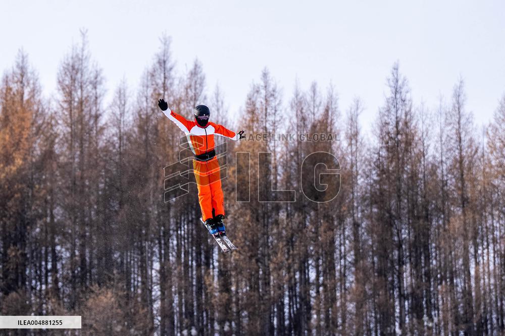 Training Session of Freestyle Skiing Aerials - China