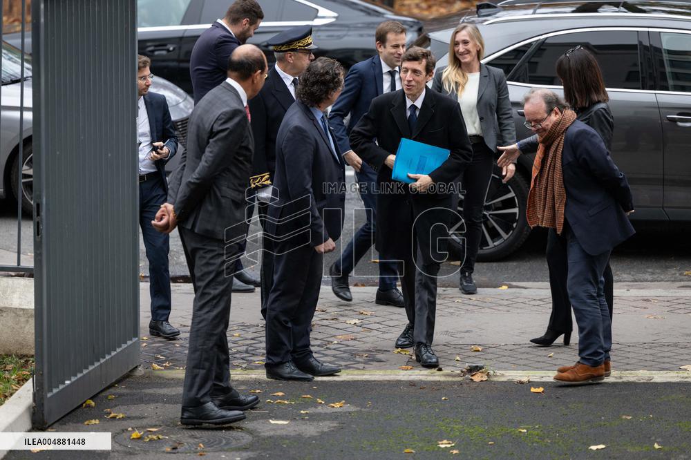 Edouard Geffray visit Gustave Ferrie High School - Paris AJ