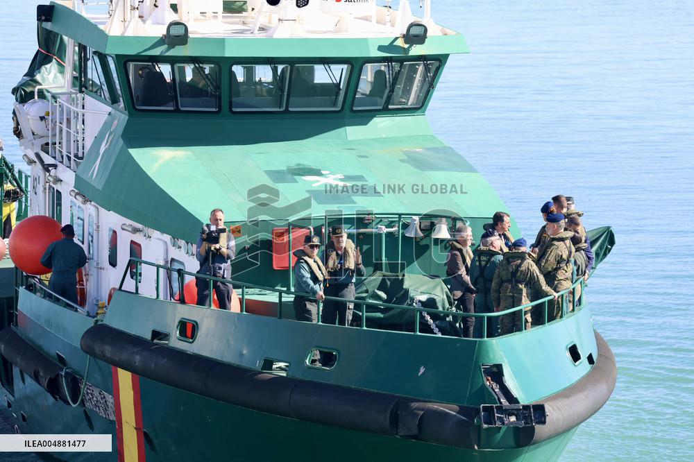King Felipe VI Visits Civil Guard Maritime Unit - Cadiz