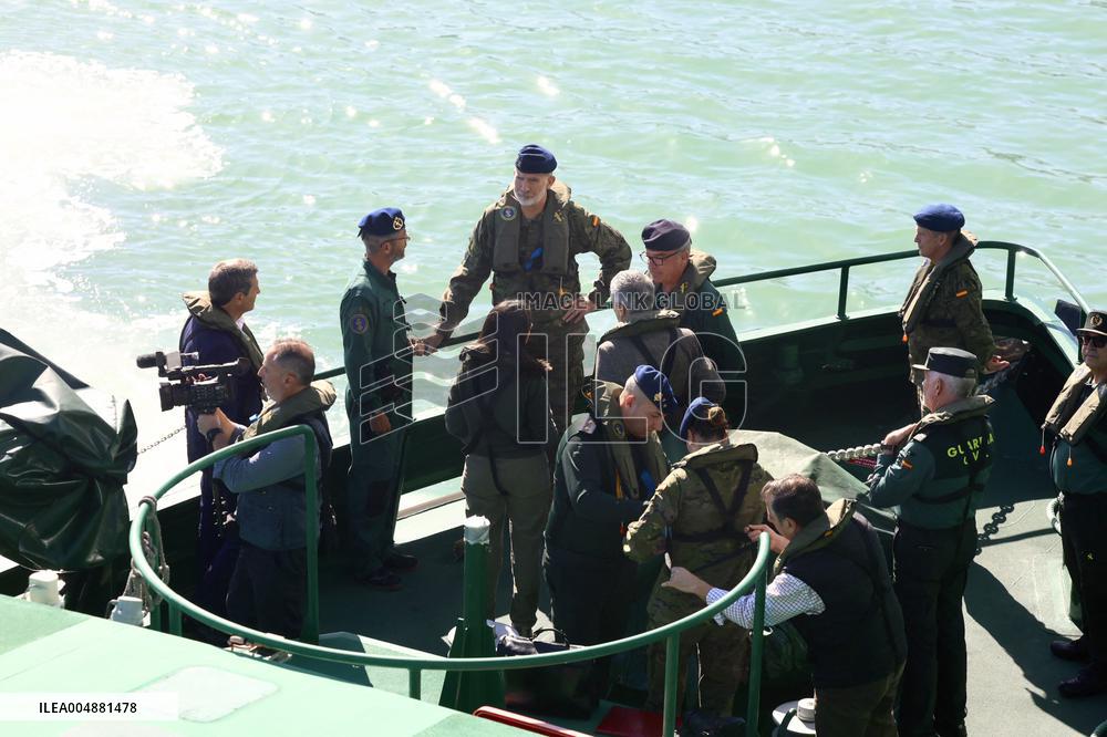 King Felipe VI Visits Civil Guard Maritime Unit - Cadiz