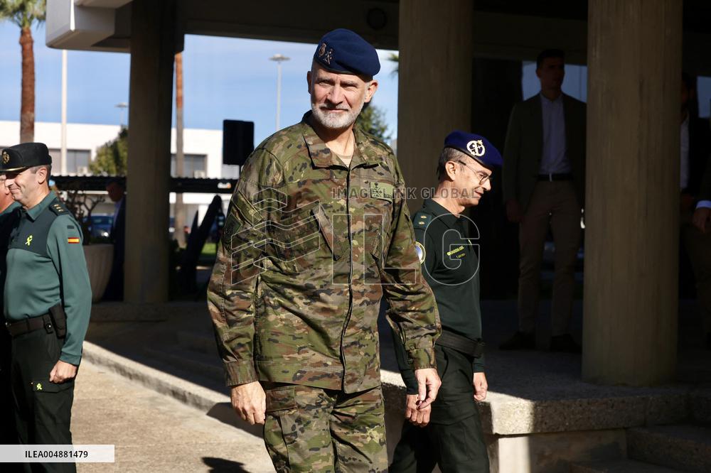King Felipe VI Visits Civil Guard Maritime Unit - Cadiz