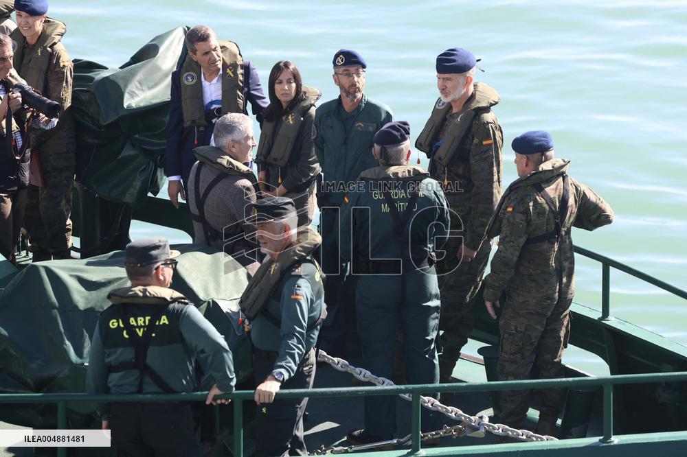 King Felipe VI Visits Civil Guard Maritime Unit - Cadiz