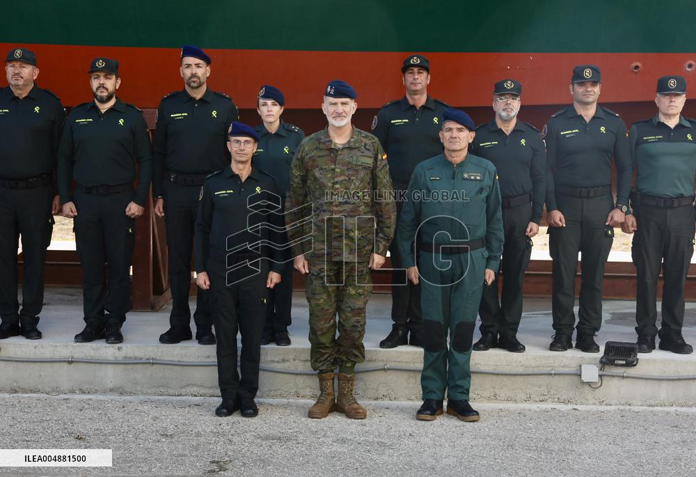 King Felipe VI Visits Civil Guard Maritime Unit - Cadiz