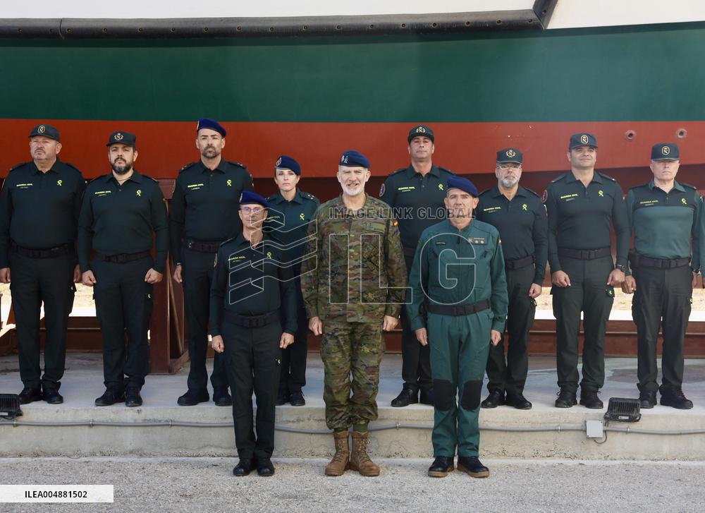 King Felipe VI Visits Civil Guard Maritime Unit - Cadiz